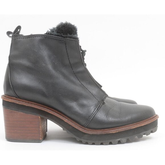 Kelsi Dagger Brooklyn Patterson Block-Heel Booties Women's 9 Chunky Lug - Picture 3 of 6